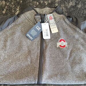 Cutter & Buck Gray Ohio State Full-Zip Vest